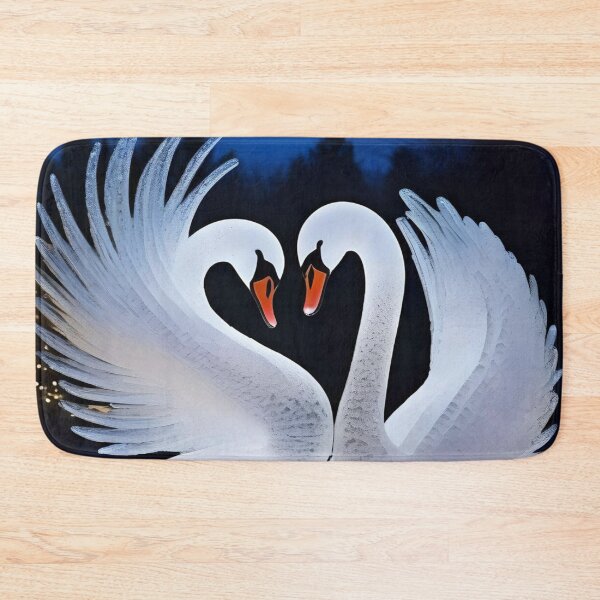 Item preview, Ice Sculpture Two Swans at Christmas designed and sold by Ciervo Primavera.