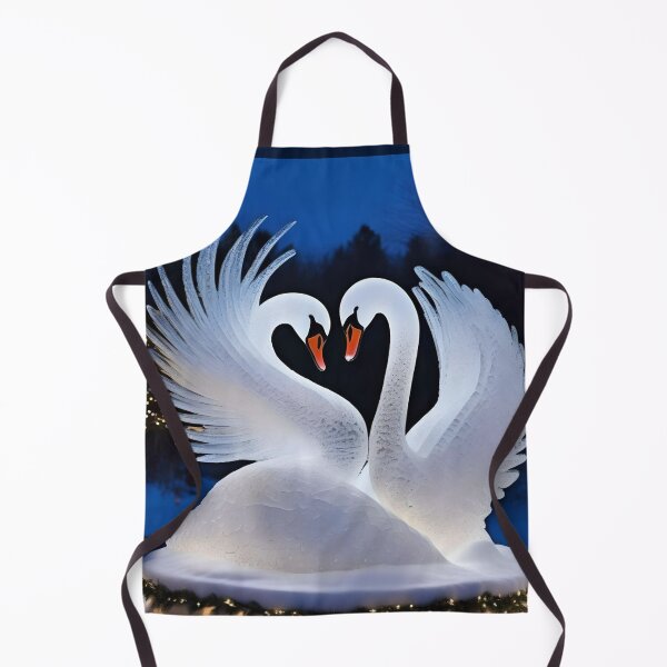 Item preview, Ice Sculpture Two Swans at Christmas designed and sold by Ciervo Primavera.