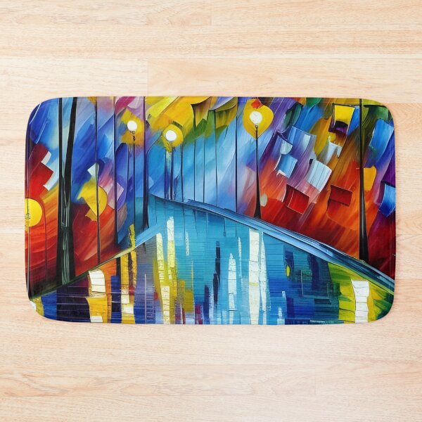 Item preview, A city ful of books neo-impressionism expressionist style  designed and sold by Wiss2Arts.