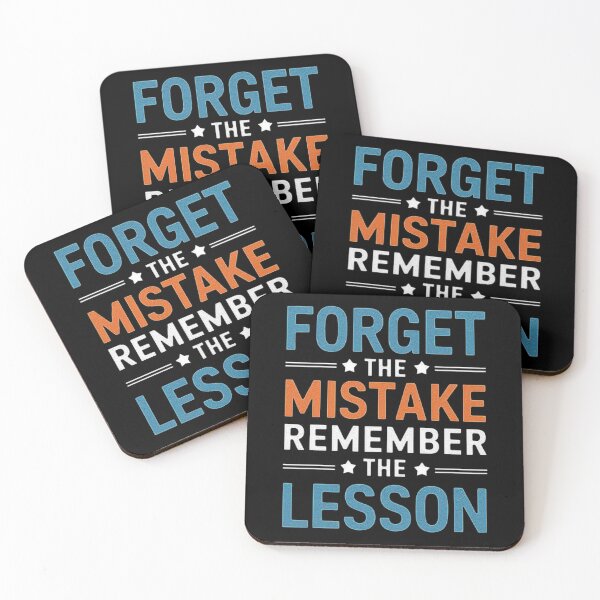 Item preview, Forget the Mistake Remember the Lesson Motivational Design designed and sold by love3617.