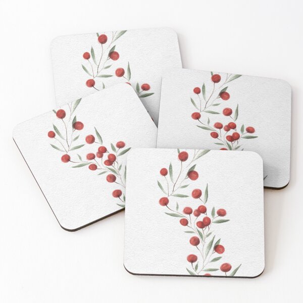 Item preview, Winter Berry Stripes  designed and sold by SketchyHeart.