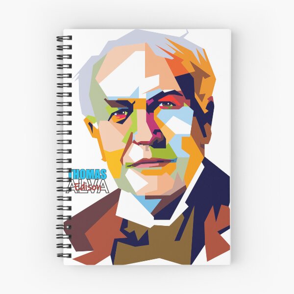 Item preview, Thomas Alva Edison Pop Art Portrait designed and sold by Ekira Pop Pixel.