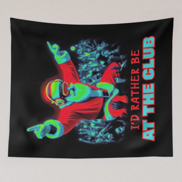 Item preview, DJ Santa At The Club - Funny Christmas Music designed and sold by Urban-Alien.
