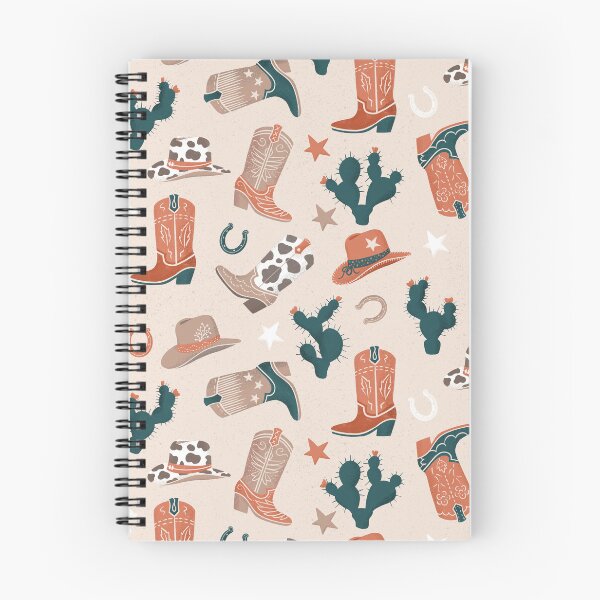 Item preview, Western Cowgirl cowprint boots hats cactus horseshoe and stars designed and sold by ArtOfSmallJoys.
