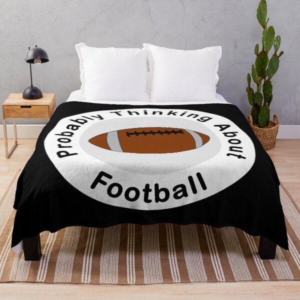 Item preview, Probably Thinking About Football dark background designed and sold by Inkhornmedia.
