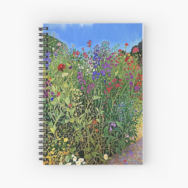 Aperçu de l'œuvre Jardin de fleurs Gustav Klimt créée et vendue par maniacfitness.