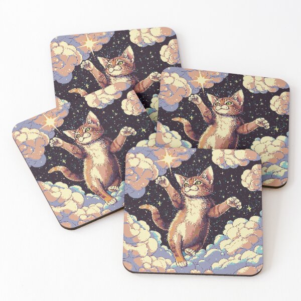 Item preview, Pixel Cat Nebula Dancer designed and sold by NaturePixel.