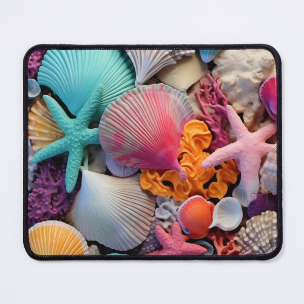 Item preview, Coral Reef and Sea Shells Abstract Design designed and sold by GODS4US.