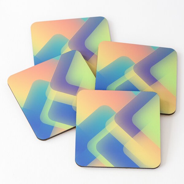 Item preview, Lively Energetic Rainbow Boxes Grainy Gradient Blended Colors designed and sold by EvergreenMotifs.