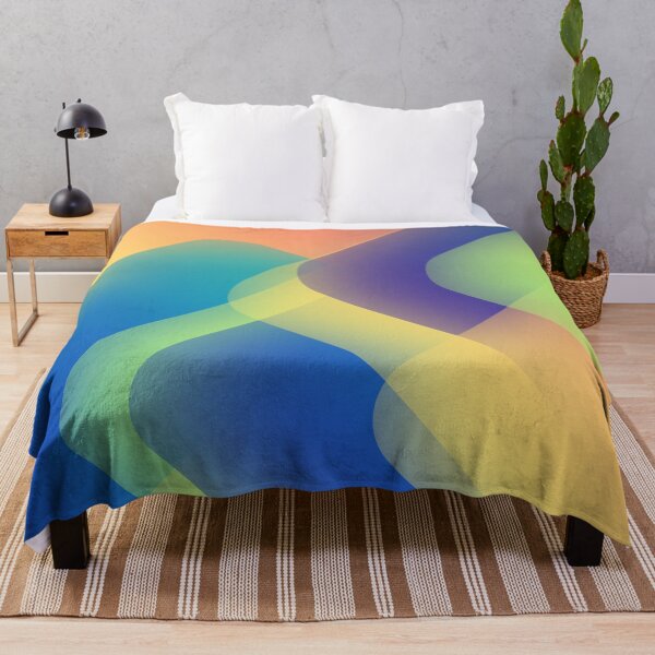 Item preview, Lively Energetic Rainbow Boxes Grainy Gradient Blended Colors designed and sold by EvergreenMotifs.