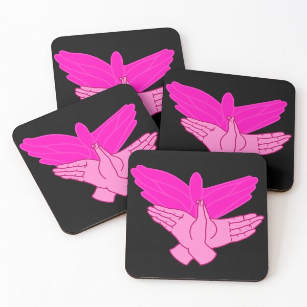 Item preview, Shadow Dove Hand Puppet - Pink designed and sold by Octa Ivy.
