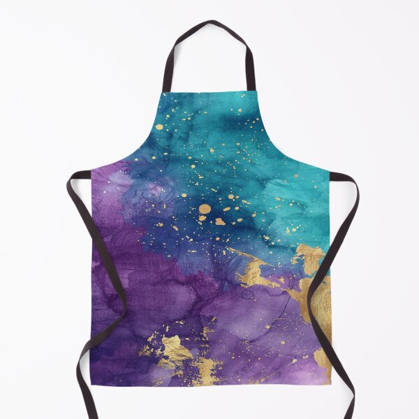 Item preview, Purple Teal and Gold Marble Abstract Design designed and sold by GODS4US.