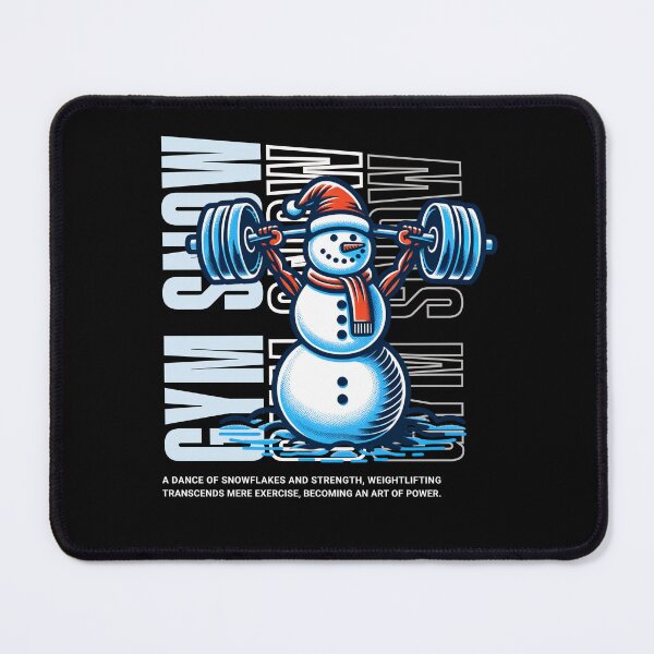 Item preview, Snowman Lifting Weights Christmas Fun designed and sold by Taans-Creation.