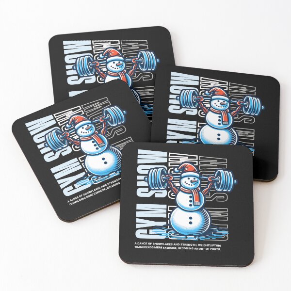Item preview, Snowman Lifting Weights Christmas Fun designed and sold by Taans-Creation.