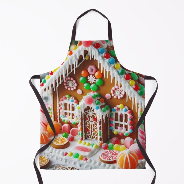 Item preview, A festive gingerbread house decorated with candy, cookies, and frosting designed and sold by homydesign.