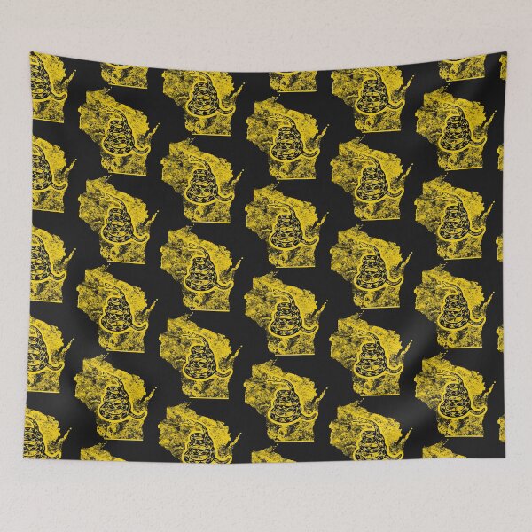 Item preview, WISCONSIN  - Freedom Is The Superpower - Gadsden Snake Flag - Dont Tread On Me design designed and sold by pelagio.