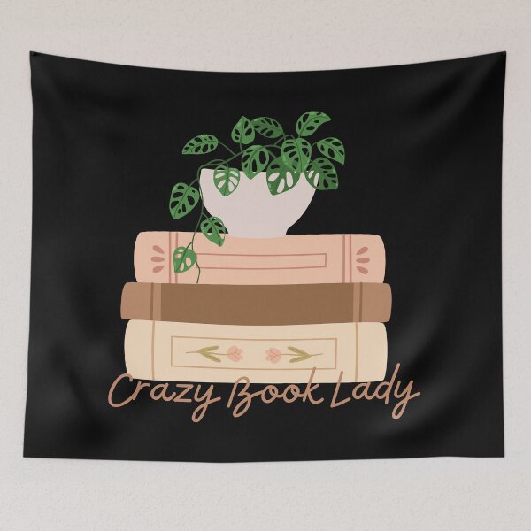 Item preview, Crazy Book Lady Bookish Aesthetics Cute Book Lover designed and sold by BookishSerena.
