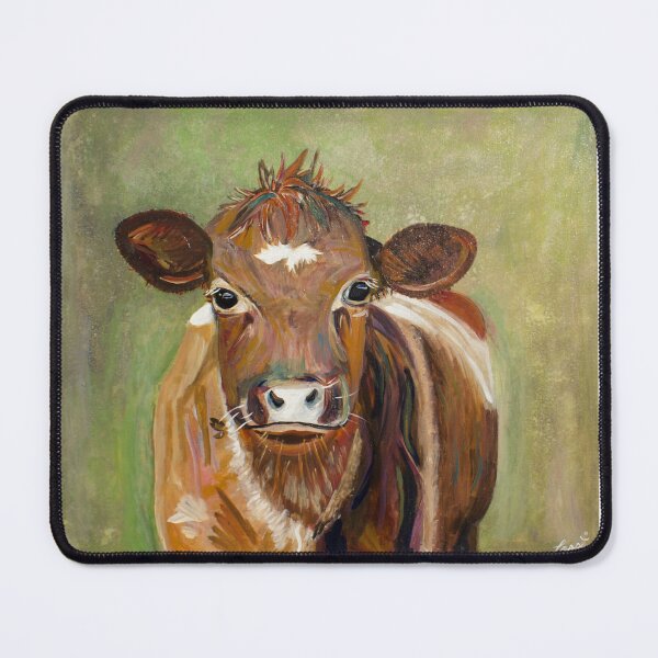Item preview, Cow Shorthorn brown and green by Pascale Breton designed and sold by Pascale Breton.