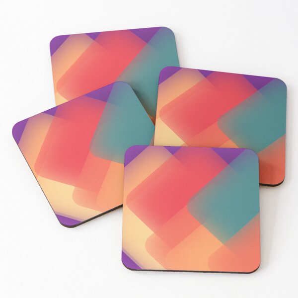 Item preview, Lively Energetic Rainbow Boxes Grainy Gradient Blended Colors designed and sold by EvergreenMotifs.