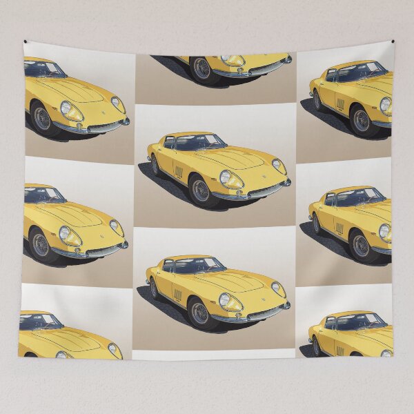 Item preview, Yellow Ferrari 275 Longnose designed and sold by avenueart01.