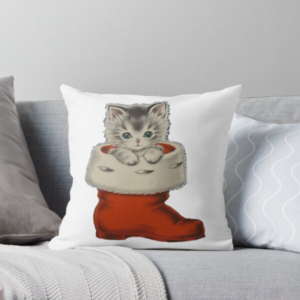 Item preview, Vintage Christmas Cat  designed and sold by Pixiedrop.