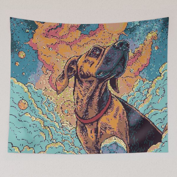 Item preview, Pixel Bloodhound of the Stars designed and sold by NaturePixel.