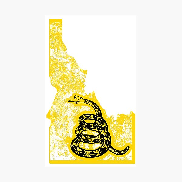 Item preview, IDAHO (small snake) - Freedom Is The Superpower - Gadsden Snake Flag - Dont Tread On Me design  designed and sold by pelagio.