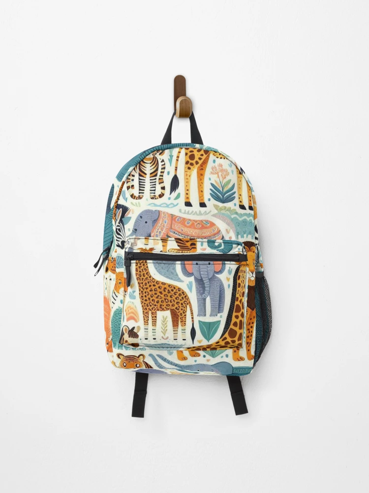 Thumbnail 1 of 3, Backpack, Animals Pattern designed and sold by Cveti Dinkova.