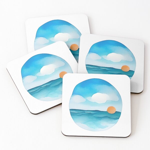 Item preview, Golden Sun Over Azure Waters designed and sold by SavvyJuanDesign.