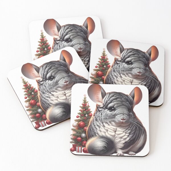 Item preview, Chinchilla Christmas Tree Sticker Ugly Christmas Sweater designed and sold by Travelcases.