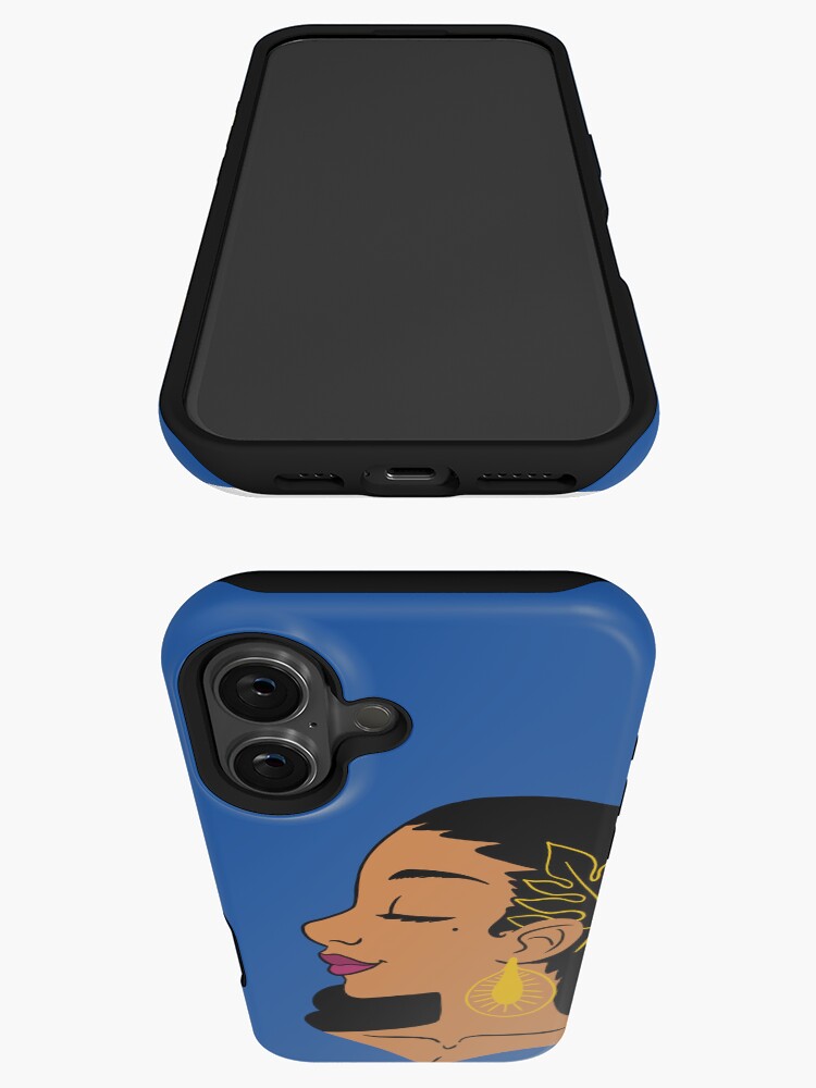 Aperçu 3 sur 4. Coque iPhone avec l'œuvre Femme noire - thème Fruit à pain créée et vendue par vee-madinina.