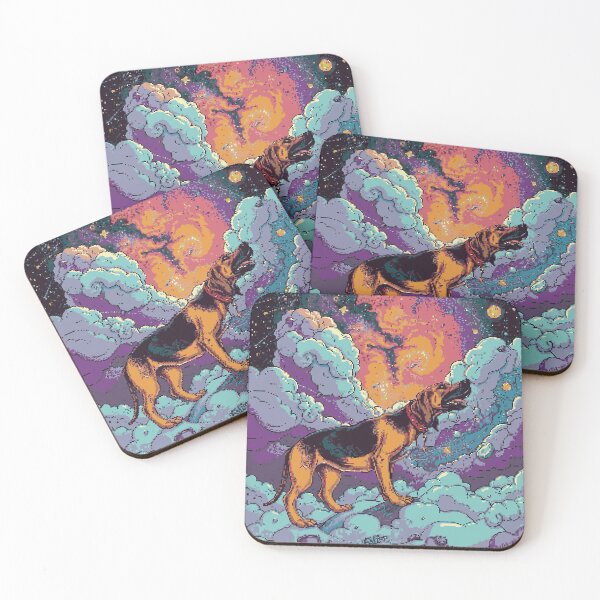 Item preview, Pixel Bloodhound of the Stars designed and sold by NaturePixel.