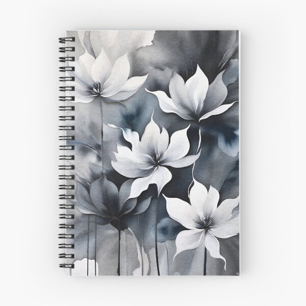 Item preview, White and Gray Flowers designed and sold by Ravenbluff.