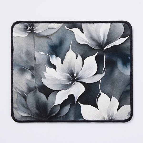 Item preview, White and Gray Flowers designed and sold by Ravenbluff.