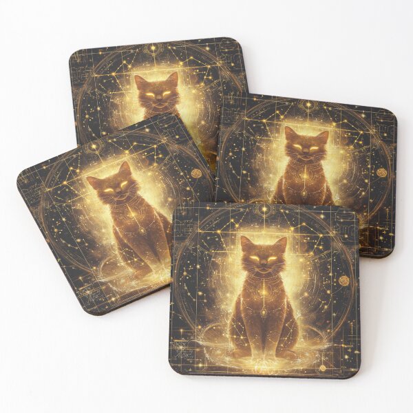 Item preview, Celestial Cat Deity in Constellations designed and sold by AtlanticAvenue.