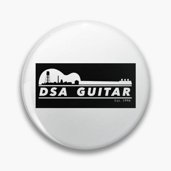 Item preview, DSA Guitar Logo in White on Black Background designed and sold by DSA Guitar.