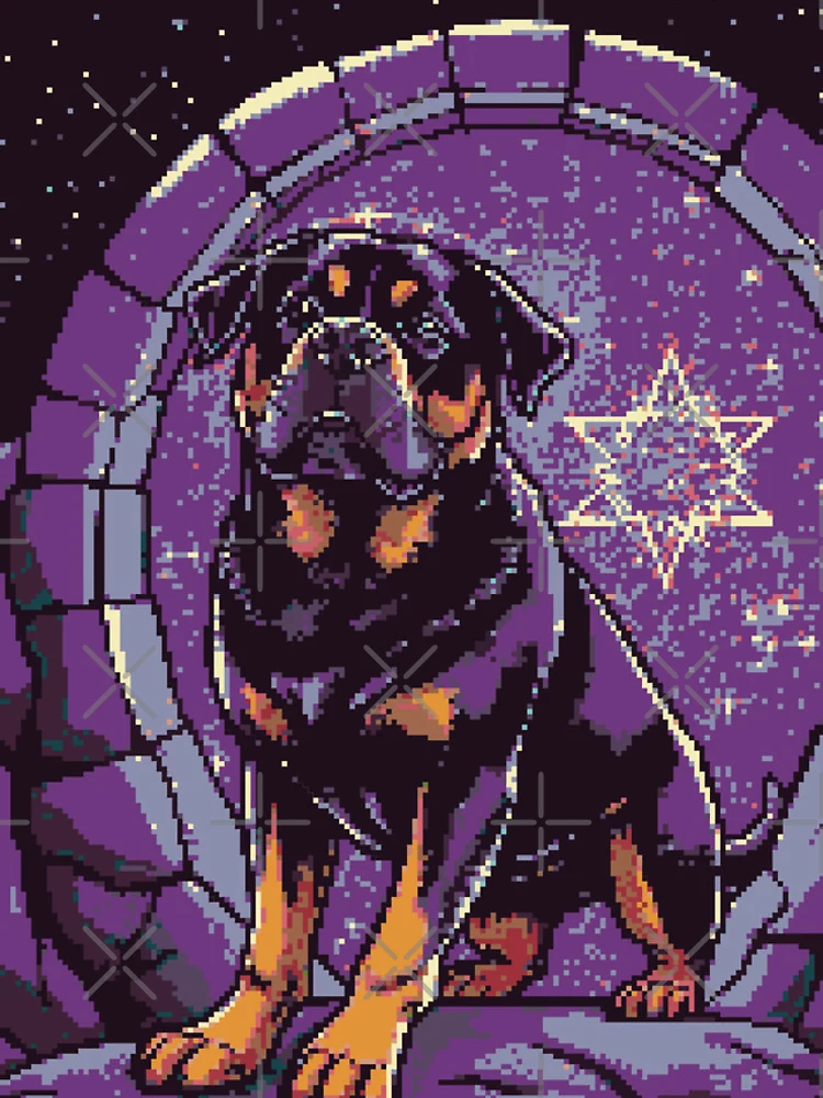 Thumbnail 4 of 4, iPhone Case, Pixel Rottweiler Protector designed and sold by NaturePixel.