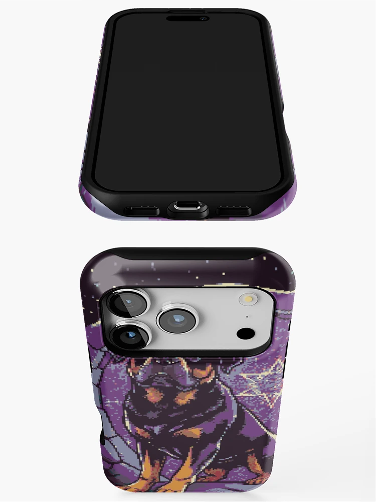 Thumbnail 3 of 4, iPhone Case, Pixel Rottweiler Protector designed and sold by NaturePixel.