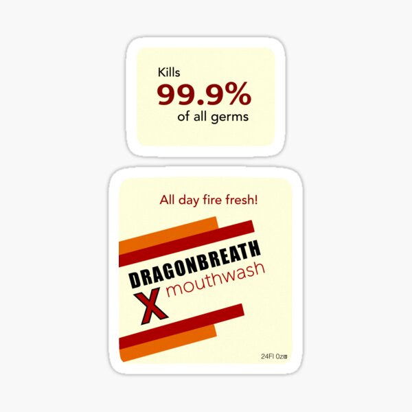 Artikel-Vorschau von Dragonbreath Mundwasser-Etikett - Mundspülung - Tulpa Crew Kollektion, designt und verkauft von bibelot-.