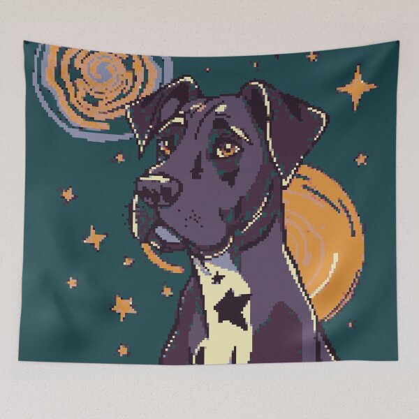 Item preview, Pixel Great Dane designed and sold by NaturePixel.
