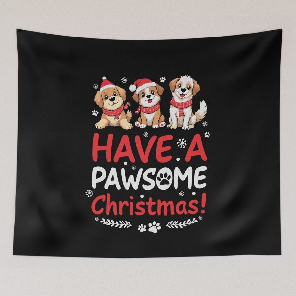 Item preview, Have a Pawsome Christmas - Funny Cute Dog Holiday designed and sold by tmerchtrends.