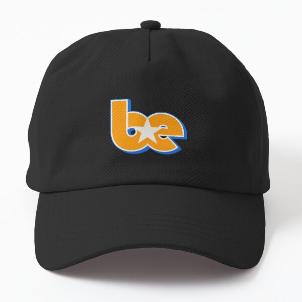 Item preview, BE Star Contrast Initials Outline Logo Orange Blue White designed and sold by aestheticqueen.