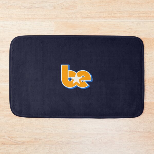 Item preview, BE Star Contrast Initials Outline Logo Orange Blue White designed and sold by aestheticqueen.