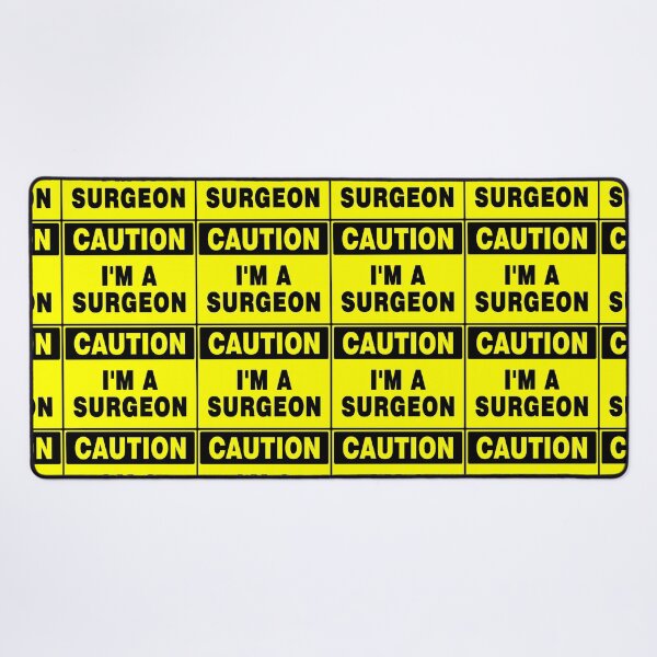 Item preview, CAUTION I'M A SURGEON, Yellow Sign with Bold Black Font designed and sold by AASparksDesigns.