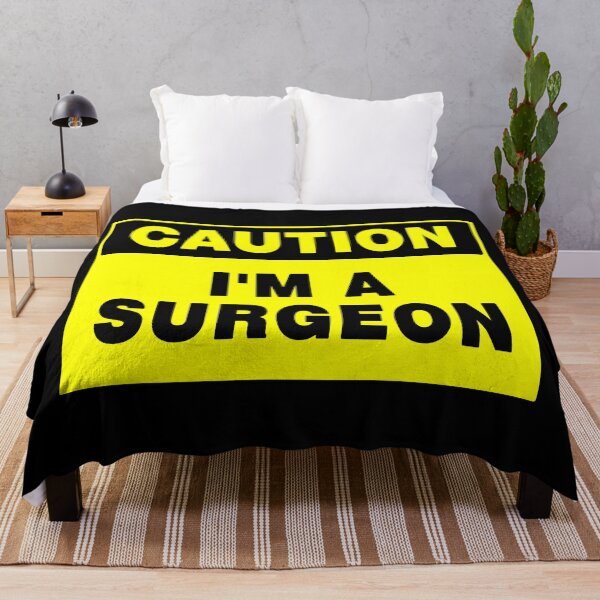 Item preview, CAUTION I'M A SURGEON, Yellow Sign with Bold Black Font designed and sold by AASparksDesigns.