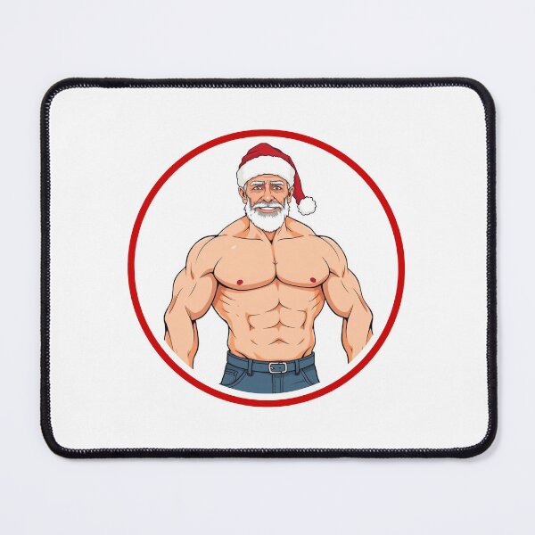 Item preview, Merry Christmas with muscles designed and sold by muscledaddies.