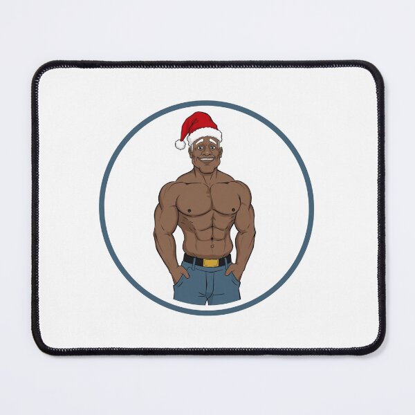 Item preview, Beautiful muscular Santa Claus designed and sold by muscledaddies.