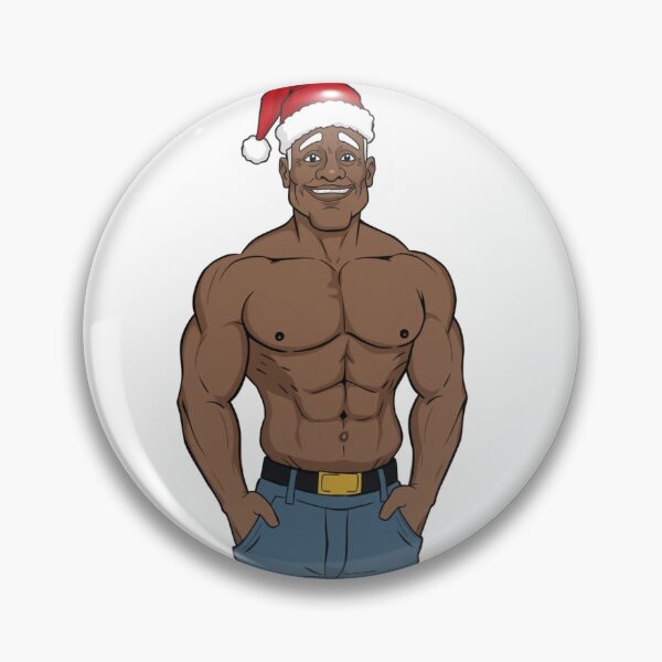 Item preview, Beautiful muscular Santa Claus designed and sold by muscledaddies.