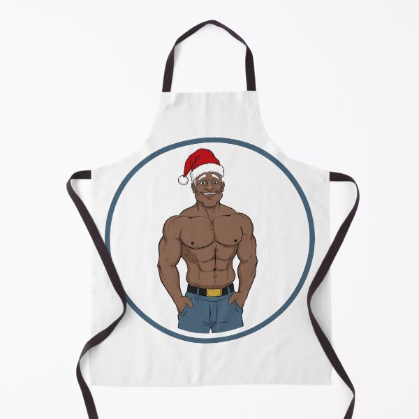 Item preview, Beautiful muscular Santa Claus designed and sold by muscledaddies.