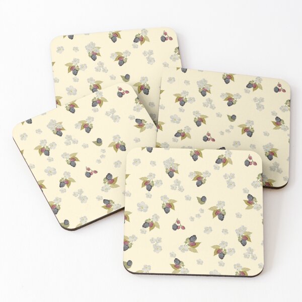Item preview, Juicy Blackberries - Pale Yellow Small-24A-023 designed and sold by Cori Lang.